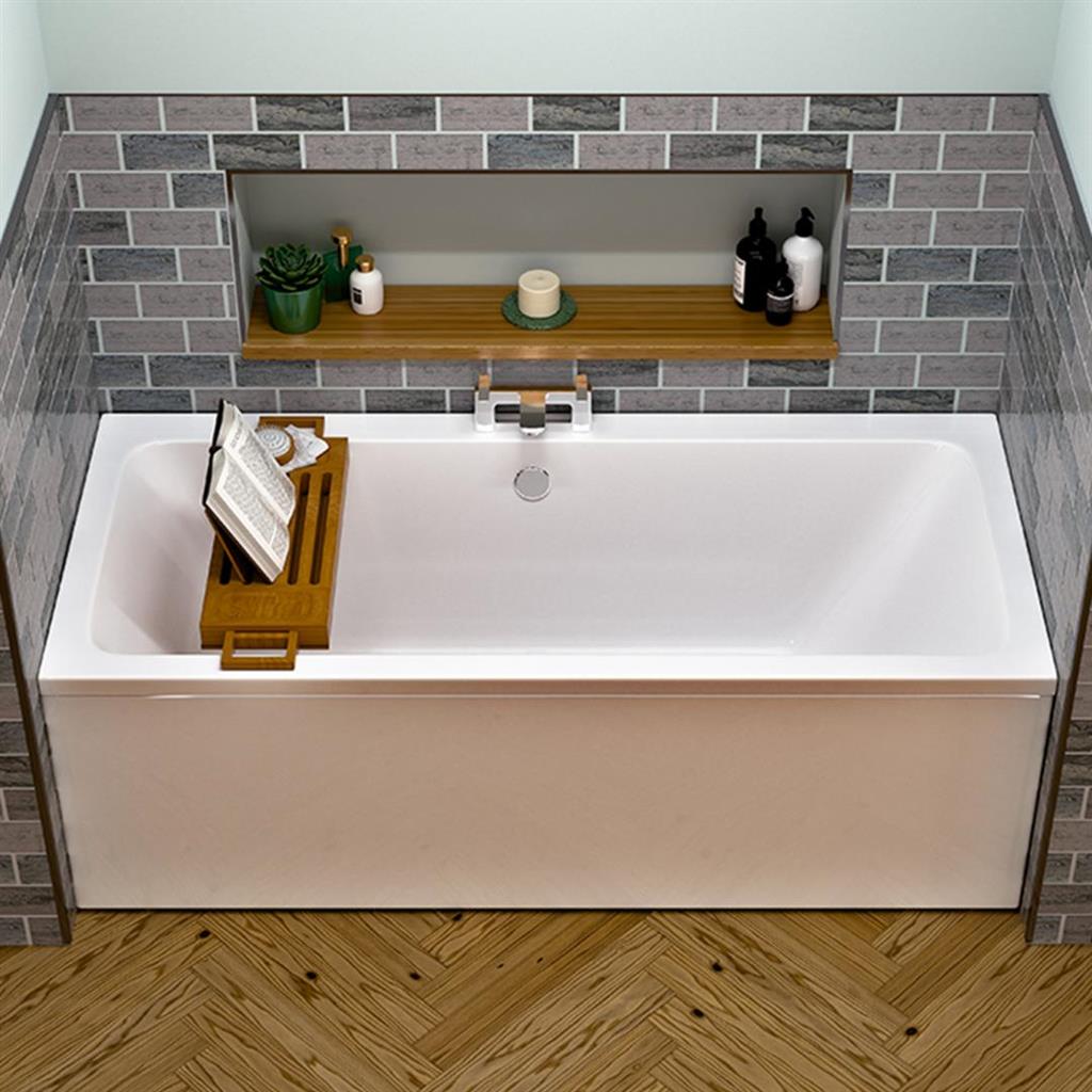 Eastbrook Portland Double Ended Bath 1700mm x 700mm - Reinforced Beauforte - 42.1035 - TAP 'N' SHOWER