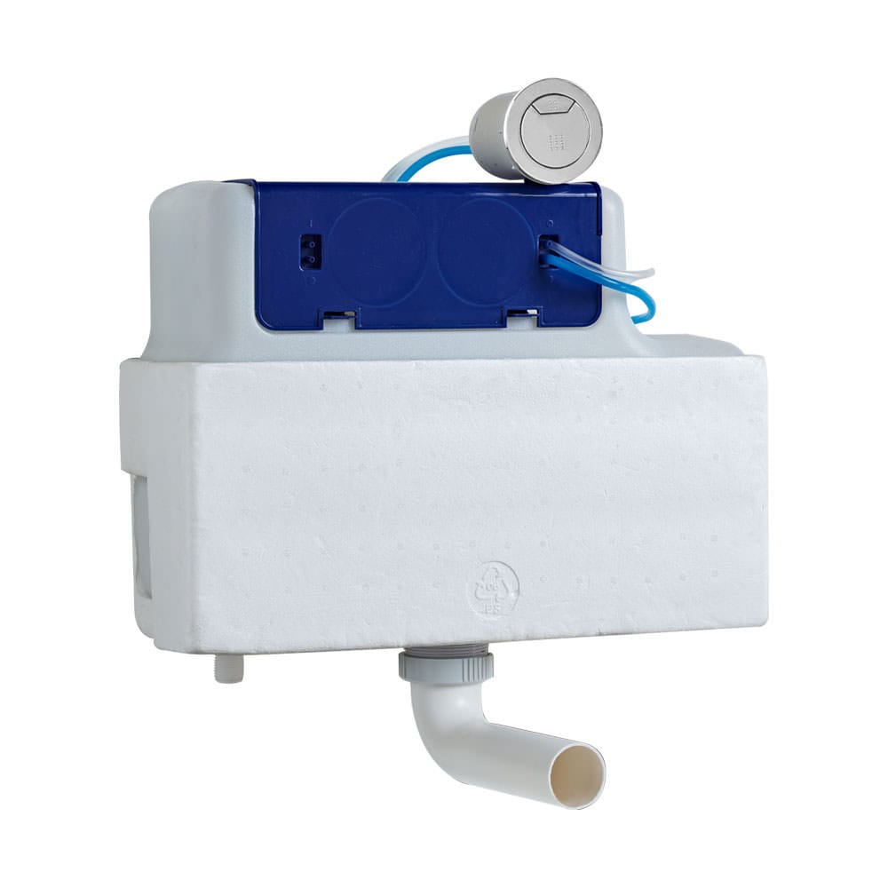 Tavistock Dual Flush White Comfort Height Concealed Cistern - TR9008