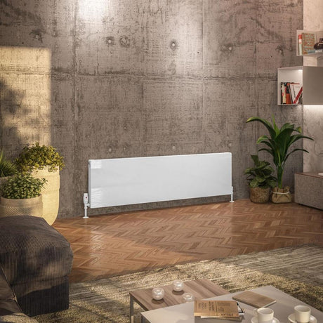 Eastbrook Type11 Horizontal Flat Panel Radiator 400mm x 1400mm - Gloss White - 44.0005 - TAP 'N' SHOWER