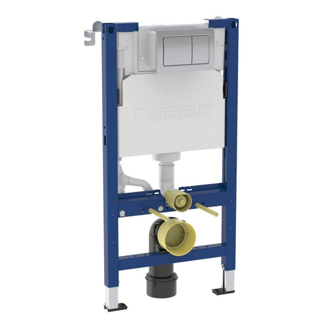 Geberit Alpha Frame and Cistern plus Alpha01 Square Flush Plate 98cm - Blue - 458.037.21.2 - TAP 'N' SHOWER