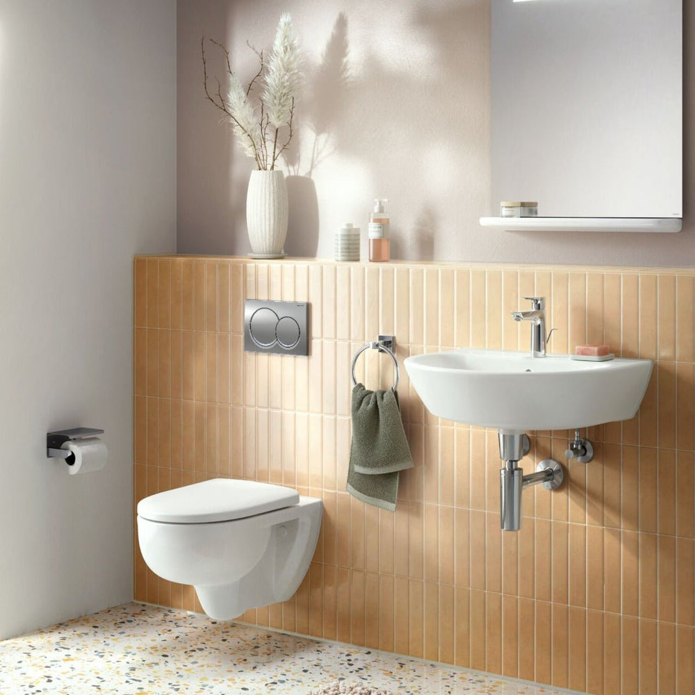 Geberit Alpha Frame and Cistern plus Alpha01 Round Flush Plate 98cm - Blue - 458.038.21.2 - TAP 'N' SHOWER