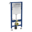 Geberit Alpha Frame and Cistern plus Alpha01 Square Flush Plate 112cm - Blue - 458.040.21.2 - TAP 'N' SHOWER
