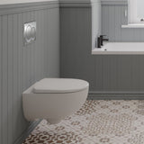Geberit Alpha 112cmH Frame & Cistern plus Alpha01 Round Flush Plate - Blue - 458.041.21.2 - TAP 'N' SHOWER