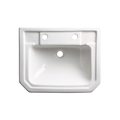 Tavistock Vitoria White Semi Countertop 2 Tap Hole Basin - SCDB850S