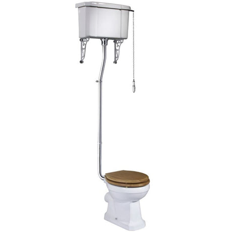 Tavistock Vitoria High Level Chrome Downpipe and Bracket Kit - HLK850S