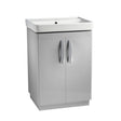 Tavistock Compass Gloss Light Grey 600mm Freestanding Basin Vanity Unit ONLY - CM600FG