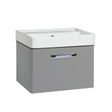 Tavistock Compass Gloss Light Grey 500mm Wall Mounted Basin Vanity Unit ONLY - CM500WG