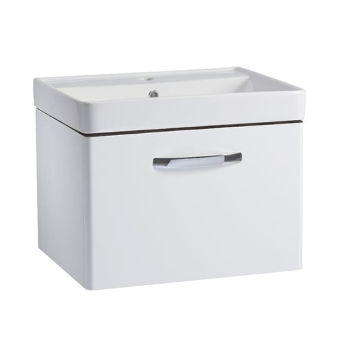 Tavistock Compass Gloss White 600mm Wall Mounted Basin Vanity Unit ONLY - CM600WW