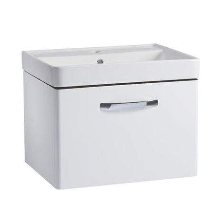 Tavistock Compass Gloss White 600mm Wall Mounted Basin Vanity Unit ONLY - CM600WW