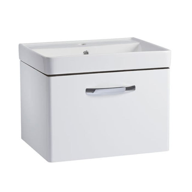 Tavistock Compass Gloss White 600mm Wall Mounted Basin Vanity Unit ONLY - CM600WW