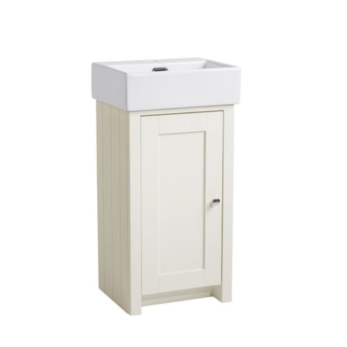 Tavistock Lansdown White 420mm Ceramic 1 Tap Hole Basin - LAN420C