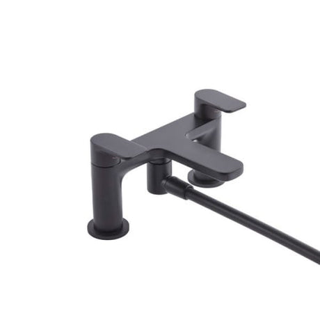 Tavistock Savour Deck Mounted Black Bath Shower Mixer Tap - TSV4203