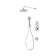 Tavistock Axiom Triple Function Chrome Push Button Valve With Handset & Holder Overhead Shower and Smartflow Bath Filler - SAX2750