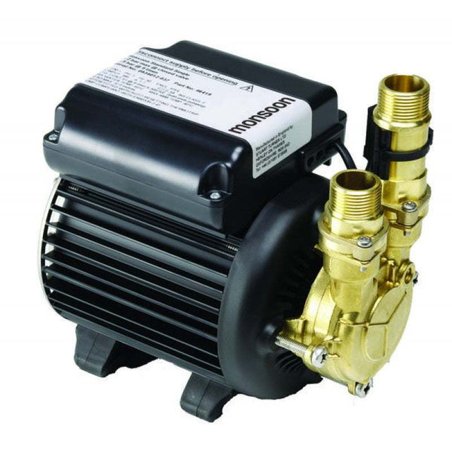 Stuart Turner Monsoon Standard 2.0 bar brass shower pump for domestic water pressure boosting