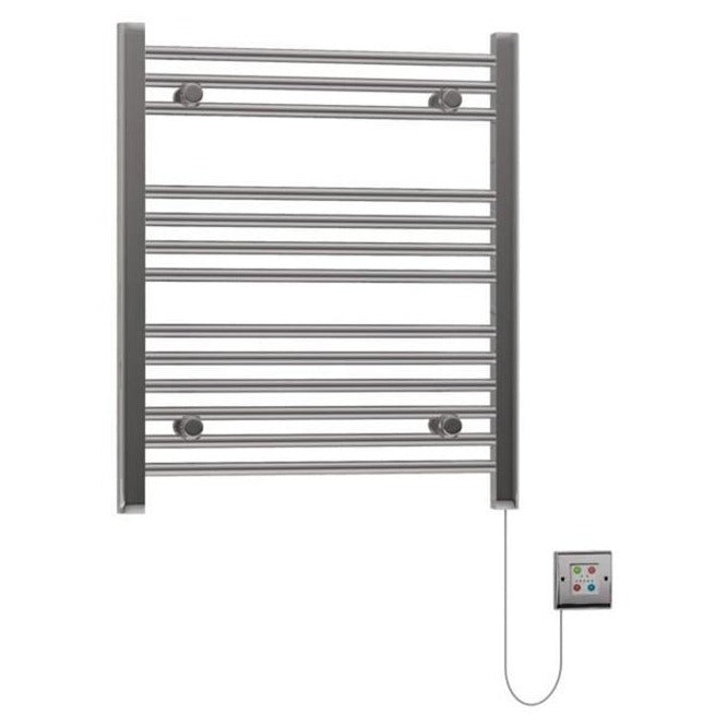 Eastbrook Biava 700mm x 600mm Dry Element Straight Ladder Towel Radiator - Chrome - 47.0003 - TAP 'N' SHOWER