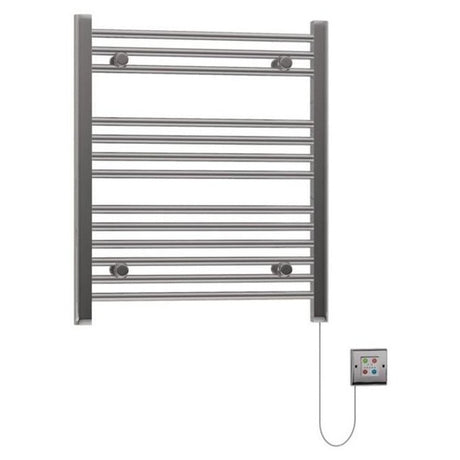 Eastbrook Biava 700mm x 600mm Dry Element Straight Ladder Towel Radiator - Chrome - 47.0003 - TAP 'N' SHOWER
