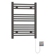 Eastbrook Biava 700mm x 500mm Dry Element Straight Ladder Towel Radiator - Matt Anthracite - 47.0009 - TAP 'N' SHOWER