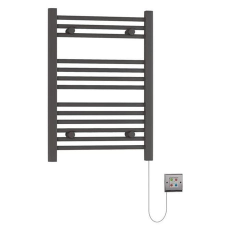 Eastbrook Biava 700mm x 500mm Dry Element Straight Ladder Towel Radiator - Matt Anthracite - 47.0009 - TAP 'N' SHOWER