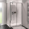 Eastbrook Vantage 2000 Sliding Shower Door 1100mm - Silver - 49.0007 - TAP 'N' SHOWER