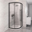 Eastbrook Vantage 2000 Quadrant Shower Enclosure 1000mm - Matt Black - 49.0060 - TAP 'N' SHOWER