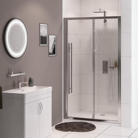 Eastbrook Vantage 2000 Sliding Shower Door 1500mm - Chrome - 49.2023 - TAP 'N' SHOWER