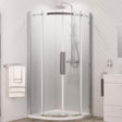 Eastbrook Corniche 2000 Double Door Quadrant Shower Enclosure 900mm x 900mm - Chrome - 49.3202 - TAP 'N' SHOWER