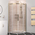 Eastbrook Corniche 2000 Double Door Quadrant Shower Enclosure 1000mm x 1000mm - Brushed Brass - 49.3218 - TAP 'N' SHOWER