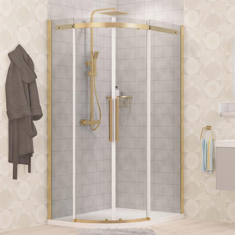 Eastbrook Corniche 2000 Double Door Offset Quadrant Shower Enclosure Right Hand 900mm x 800mm - Chrome - 49.3232 - TAP 'N' SHOWER