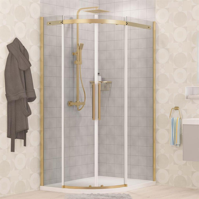 Eastbrook Corniche 2000 Double Door Offset Quadrant Shower Enclosure Right Hand 900mm x 800mm - Chrome - 49.3232 - TAP 'N' SHOWER