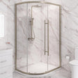 Eastbrook Vantage 2000 Offset Quadrant Shower Enclosure 1100mm x 900mm - Brushed Brass - 49.5036 - TAP 'N' SHOWER