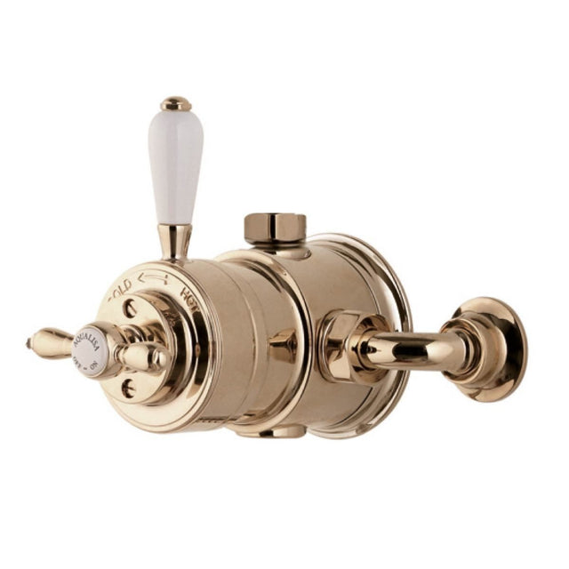 Aqualisaaquatique Thermo Exposed Mixer Shower - Gold - 500.10.04 - TAP 'N' SHOWER