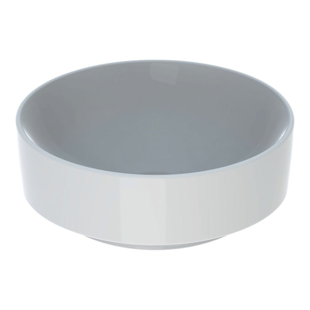 Geberit VariForm Lay - On Washbasin Round 400mm Without Tap Hole Without Overflow - White - 500.768.01.2 - TAP 'N' SHOWER