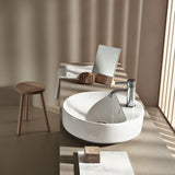 Geberit VariForm Lay - On Washbasin Round 450mm Tap Hole Overflow - White - 500.769.01.2 - TAP 'N' SHOWER