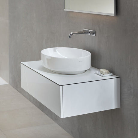 Geberit VariForm Lay - On Washbasin Oval 550mm Without Tap Hole Without Overflow - White - 500.771.01.2 - TAP 'N' SHOWER
