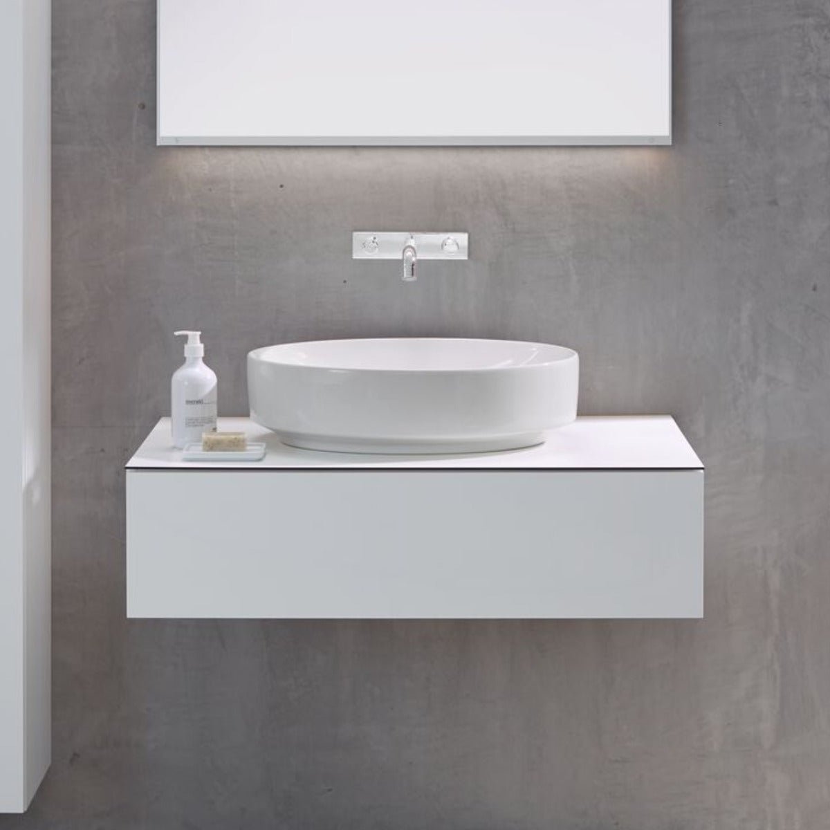 Geberit VariForm Lay - On Washbasin Oval 550mm Without Tap Hole Without Overflow - White - 500.771.01.2 - TAP 'N' SHOWER