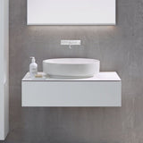 Geberit VariForm Lay - On Washbasin Oval 550mm Without Tap Hole Without Overflow - White - 500.771.01.2 - TAP 'N' SHOWER