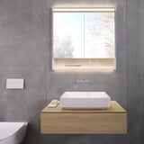 Geberit VariForm Lay - On Washbasin Rectangular 550mm Without Tap Hole Without Overflow - White - 500.779.01.2 - TAP 'N' SHOWER