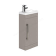 Oakham Nevada Floor Standing Vanity Unit & 1 Tap Hole Basin 400mm 1 Door - Cashmere - TAP 'N' SHOWER