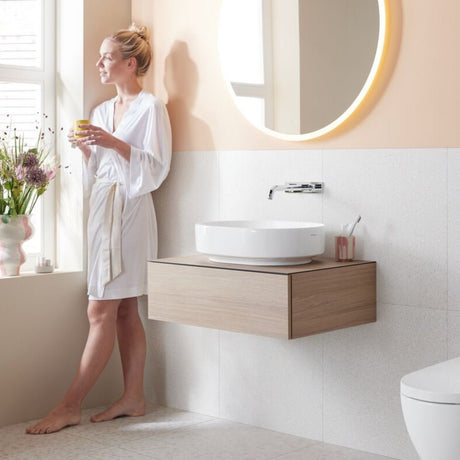 Geberit VariForm Cabinet for Lay - On Basin One Drawer 750mmW - Oak - 501.163.00.1 - TAP 'N' SHOWER