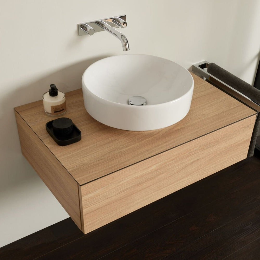 Geberit VariForm Cabinet for Lay - On Basin One Drawer 750mmW - Oak - 501.163.00.1 - TAP 'N' SHOWER