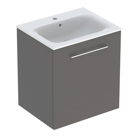 Geberit Selnova Slim - Rim Basin & Cabinet Boxed Set 600mm - LAva - 501.253.00.1 - TAP 'N' SHOWER