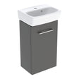 Geberit Selnova Basin & Cabinet Boxed Set 360mm - Lava - 502.743.00.1 - TAP 'N' SHOWER
