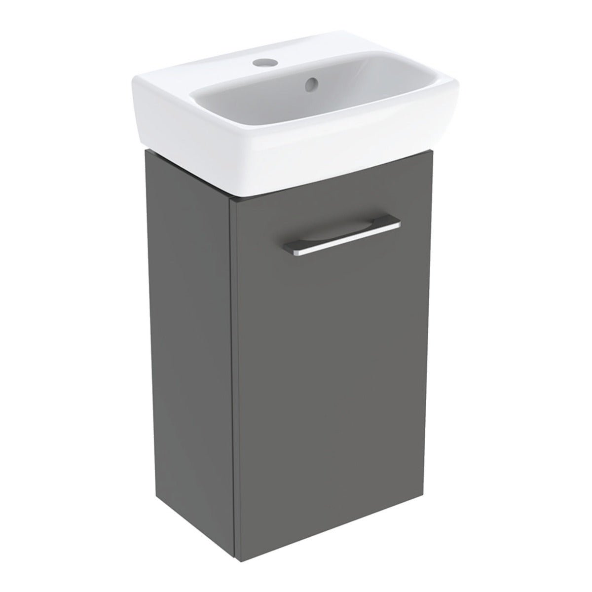 Geberit Selnova Basin & Cabinet Boxed Set 360mm - Lava - 502.743.00.1 - TAP 'N' SHOWER