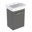 Geberit Selnova Basin & Cabinet Boxed Set 450mm - Lava - 502.747.00.1 - TAP 'N' SHOWER