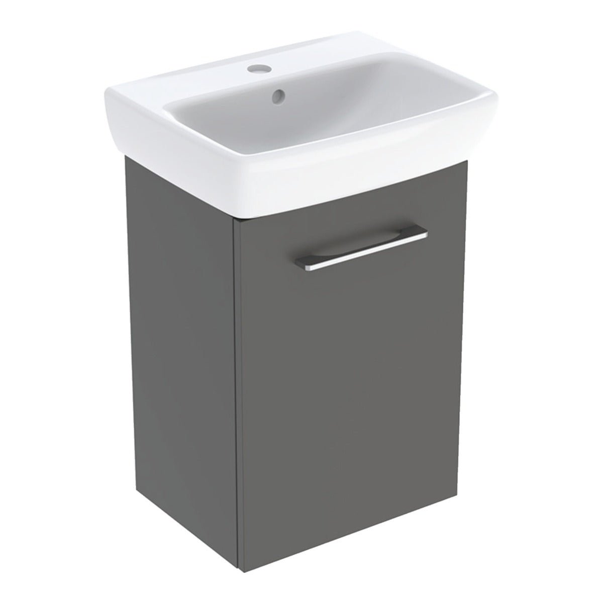Geberit Selnova Basin & Cabinet Boxed Set 450mm - Lava - 502.747.00.1 - TAP 'N' SHOWER