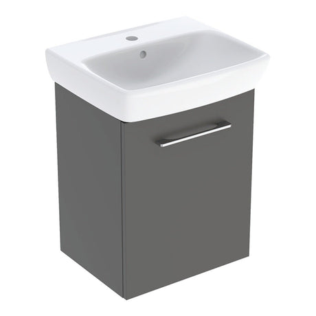 Geberit Selnova Basin & Cabinet Boxed Set 500mm - Lava - 502.751.00.1 - TAP 'N' SHOWER