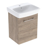 Geberit Selnova Basin & Cabinet Boxed Set 500mm - Hickory - 502.752.00.1 - TAP 'N' SHOWER