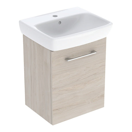 Geberit Selnova Basin & Cabinet Boxed Set 500mm - Light Hickory - 502.753.00.1 - TAP 'N' SHOWER