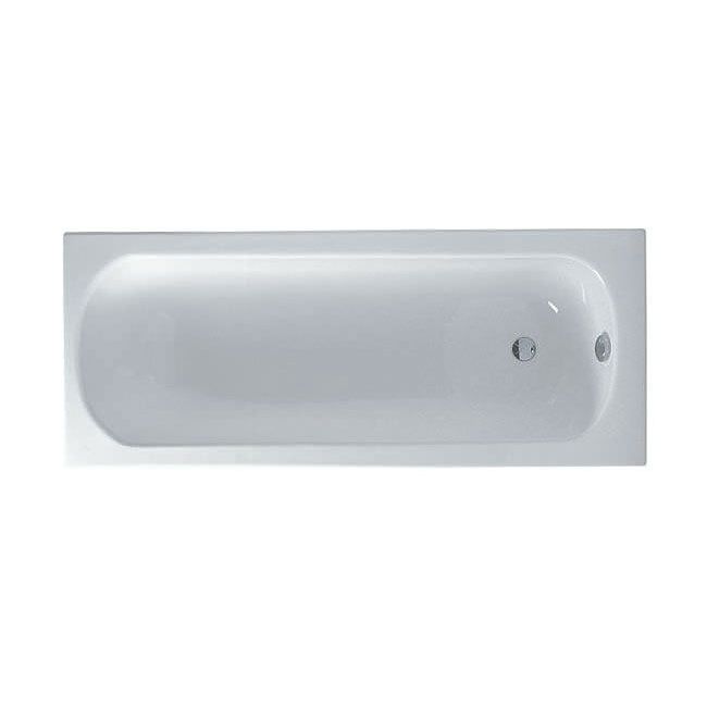 Vitra Optima Bath No Tap Holes 1600mm x 700mm - White - 50810001000