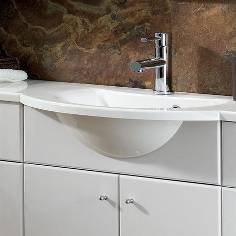 Eastbrook Bonito Slab Worktop 900mm - White - 51.020 - TAP 'N' SHOWER